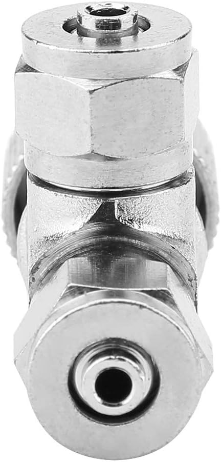 CO2 Regulator Check Valve,Stainless Steel Needle Valve for Water Aquarium CO2 Bubble Counter with Check Valve for CO2 Diffuser Atomizer Regulator Injection System (Double-head
