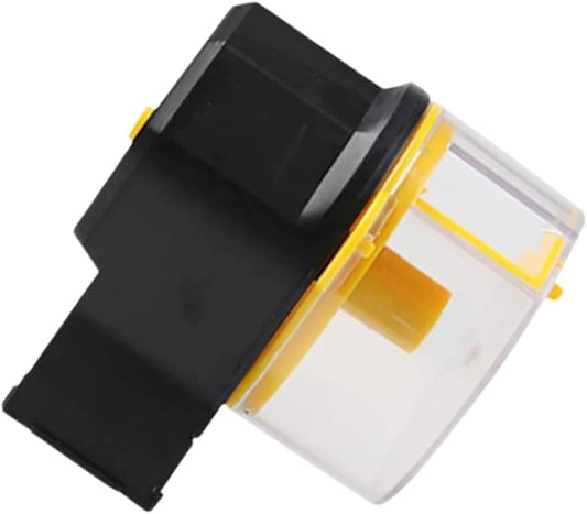 Beaupretty Automatic Fish Feeder for Small Aquarium Tank with Adjustable Timer Vacation Fish Food Dispenser Yellow Plastic Feeding Device and Turtles