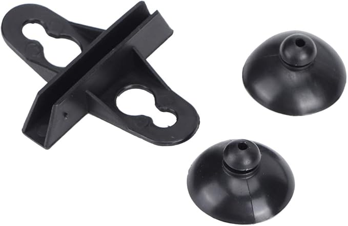 40PCS PVC Aquarium Fish Suction Cup Separating Board Divider Support (Black)