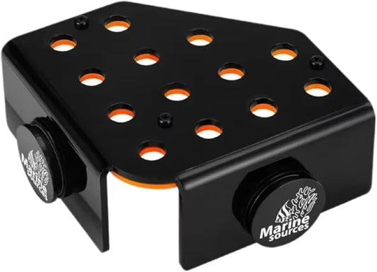 Marine Sources Aquarium Clear Acrylic Coral Frag Plugs Rack Holder SPS Coral Support Seawater Fish Tank Accessories Magnetic (CRB-M-R8)