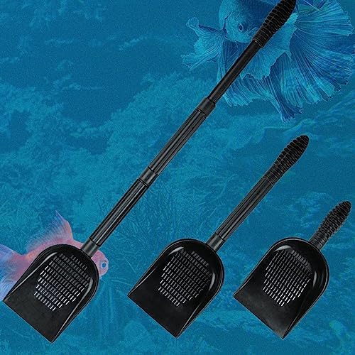 Pssopp Aquarium Sand for, Multifunctional Fish Pet Sand Shovel, Detachable PVC Cleaning Tool with Strainer Design, for Fish Tank Sand Shovel, Pet Litter Shovel