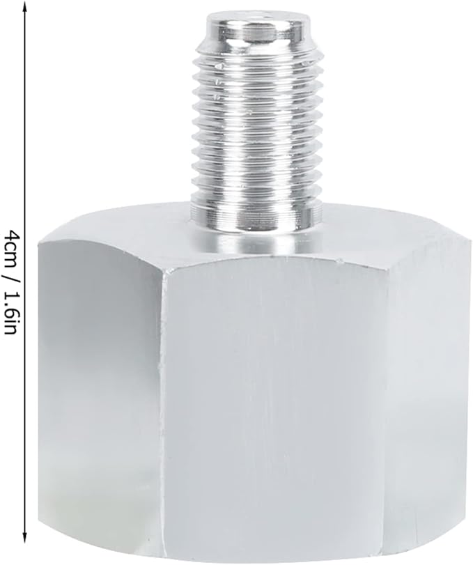 3/8 to CGA320 Regulator Adapter, Aluminum CO2 Regulator Cylinder Adapter Pneumatics Connector Fitting Converter Accessories for Homebrew Beer Aquarium