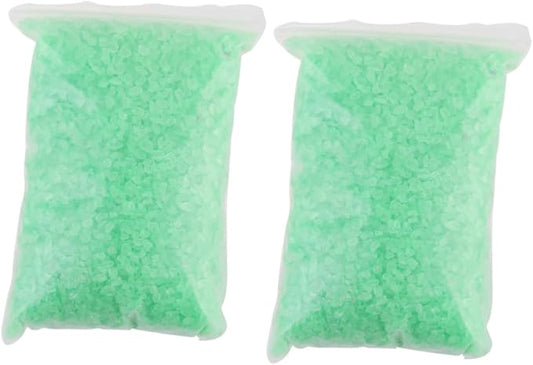 Ciieeo 2pcs Glass Decorative Sand for Micro Landscape and Aquariums Green Sand for Fish Tanks Flowerpots and Glassware Decor