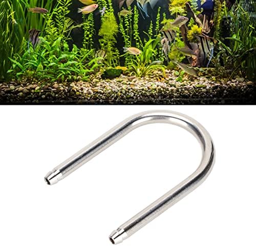 Pssopp Aquarium U Shape Tube Stainless Steel CO2 System U Shape Tube Connector for Aquarium Connecting Air Line