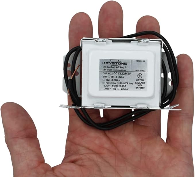 lumenivo Fluorescent Ballast for Solus IG13-20EL 120 V Aquarium Light Ballast - 1-Lamp - T8 F20T8-20W - 1 Pack