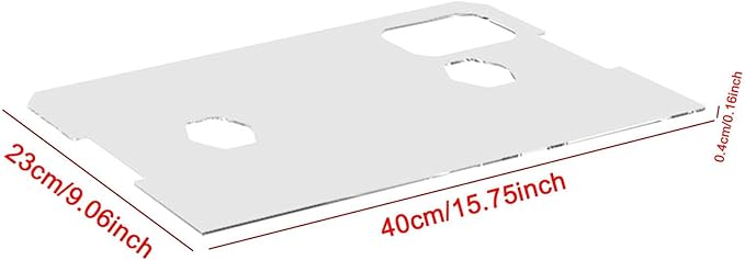 Tank Cover with Feeding Window Acrylic Aquariums Canopy Anti Jump Aquarium Lid Tank Lid, 400x230x4mm