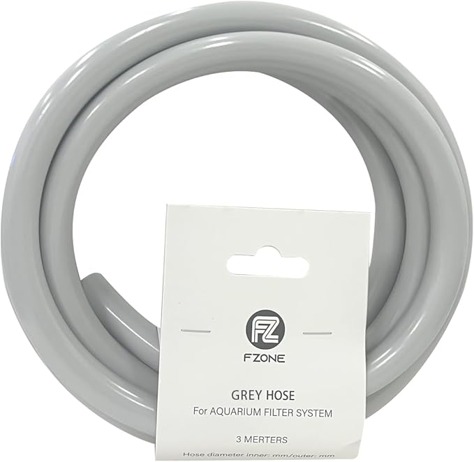 FZONE Aquarium Tubing 3M Class Grey for Aquatic Filter System Tubing 16/21mm