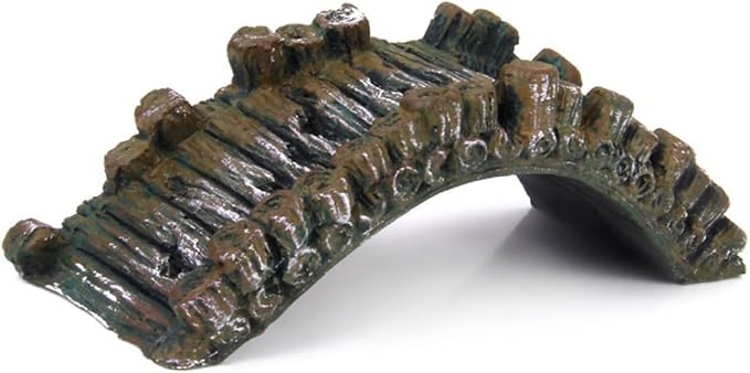 ORFOFE Aquarium Fish Tank Resin Bridge Ornament Decorative Landscape Arch for Aquatic Environments for Fish Tank Decoration and Aquascaping