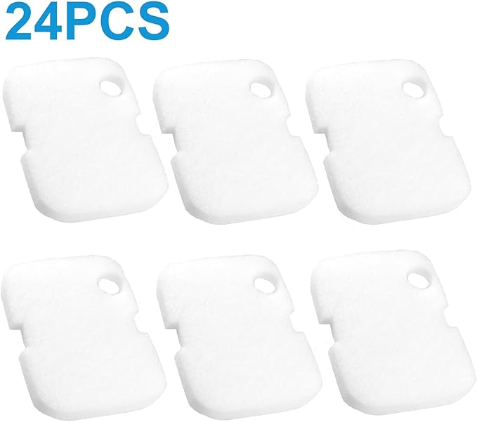 AQUANEAT Replacement Canister Filter Pads Compatible with Cascade 700/1000 CCF2UL/CCF3UL Generic Aquarium Filter Floss Media (24pcs)