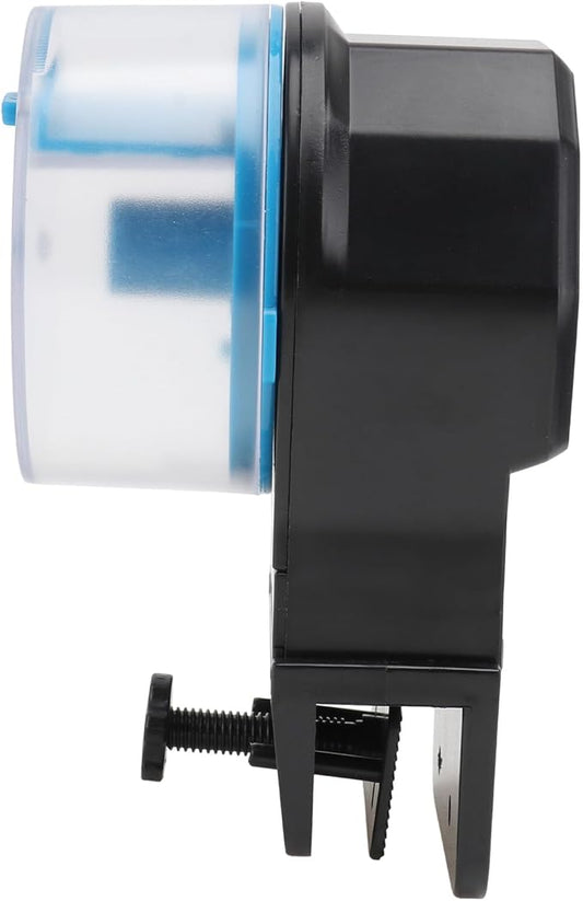 VANZACK Automatic Fish Feeder and Turtle Feeder Intelligent Aquarium Feeding Device for Fish Tanks, Blue, Battery-Free, Suitable for Aquarium and Turtle Feeding