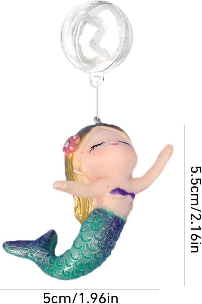 Floating Mermaid Aquarium Decor - Fish Tank Ornament for Aquarium Décor Thematic Ornaments