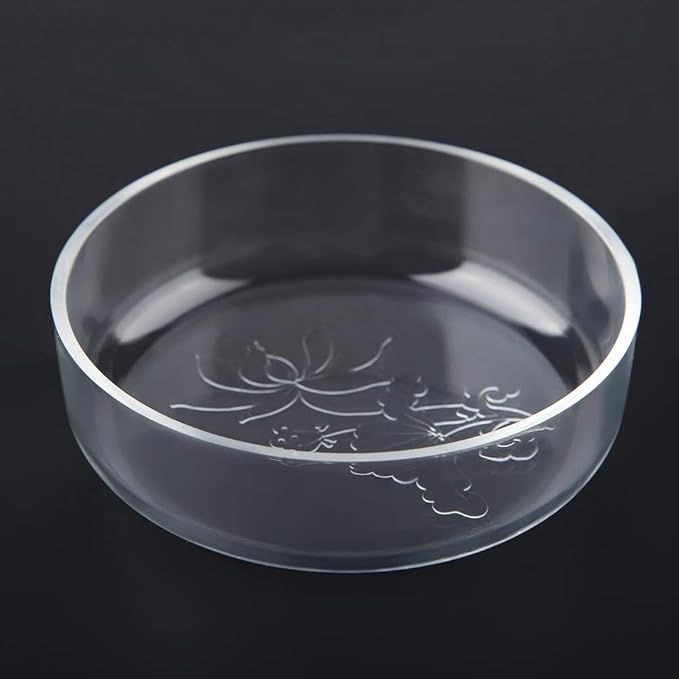 Acrylic Aquarium Shrimp Feeding Dish Bowl, Transparent Fish Food Container Feeder Tray Smaller Reptile Pets Feeder Dish