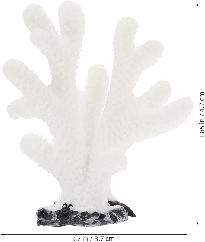 NOLITOY 5pcs Artificial Aquarium Coral Ornament, Simulated Coral Faux Fish Tank Plants Decorations for Landscaping Accessories Tabletop Decor
