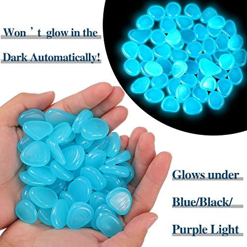 Weewooday 57 Pieces Glowing Fish Tank Decorations Plants with Simulation Silicone Coral Glowing Jellyfish Lotus Leaf Changeable Green Sea Anemone Luminous Stones for Aquarium Fish Tank Ornament