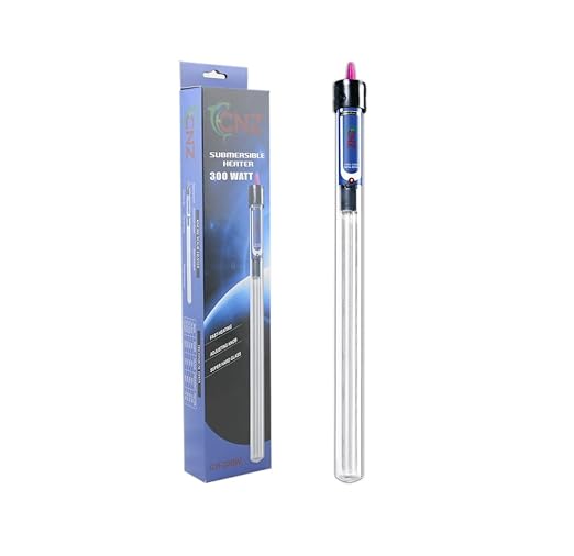 CNZ 300-Watt Quartz Glass Submersible Heater with Digital Aquarium Thermometer