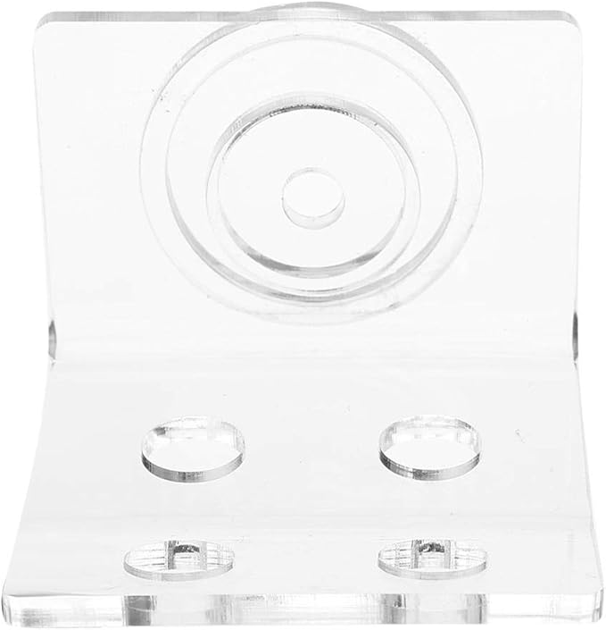GLOGLOW Racks Holder, 2Pcs Frag Rack Acrylic Aquarium Rack Transparent Fish Bracket Holder Aquarium 4 Holes Front Loading Bending SPS Button Base
