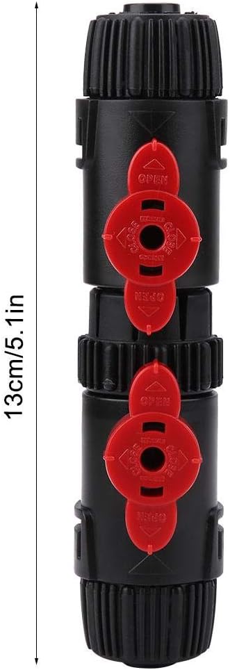 Aquarium Connector Adapter Fish Hose Pipe Quick Release Connector Water Control Valve Connector Adapter Aquarium Filter Connector(12-16mm)