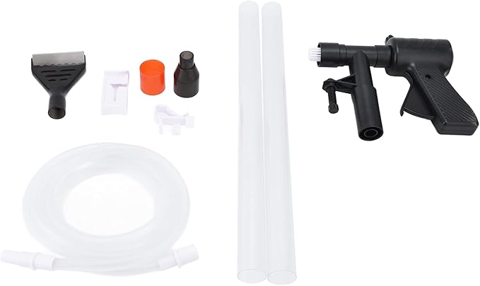Multifunction Aquarium Gravel Cleaner, Fish Tank Water Changer with Duckbill Suction Inlet, Sand Cleaning Kit with Filter Hose for Freshwater and Saltwater Tanks