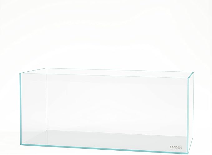 Landen 120P 72.2 Gallon Rimless Low Iron Aquarium Fish Tank, W47.2 × D19.7 × H19.7 (120x50x50cm) 12mm Thickness with Black Nano Foam Leveling mat Included