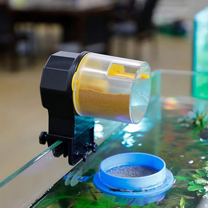 YARNOW 1set Automatic Fish Feeder Timer Easy to Install Vacation Fish Feeding Device for and Betta and Stable Design for Breeding for Weekend Use