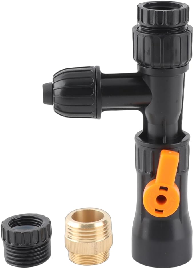 Aquarium Water Changer Kit, Plastic Aquarium Fish Water Changer Replacement Faucet Nozzles Pump with 2 Faucet Adapters Water Changer Maintenance Tool for Fish Cleaning