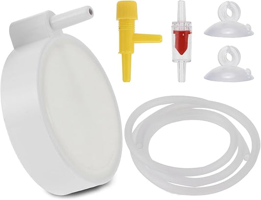 Fish Tank Bubblers Air Stone, Nano Air Disk Stone, Oxygen Diffuser for Air Pump, Air Stone Aquarium Kit, 1.97 Inch, 1 Set