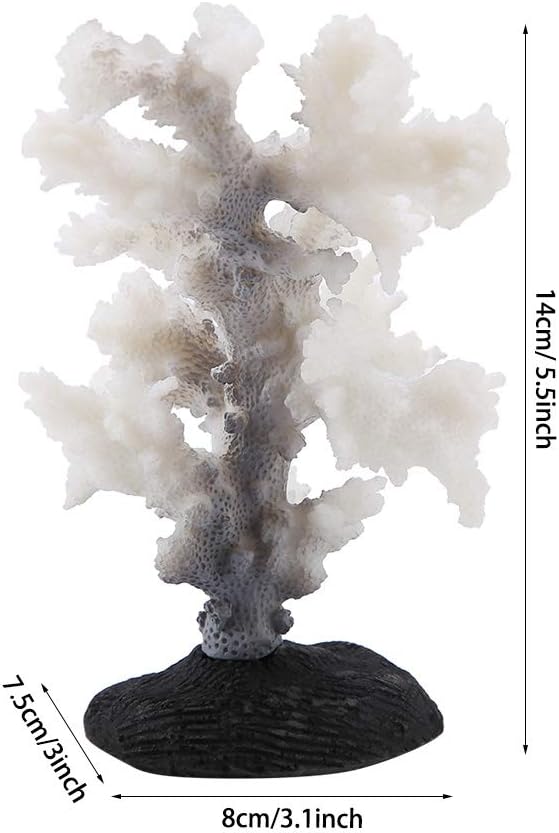 Artificial Coral Plant for Fish Aquarium Decoration – Silicone Simulation Coral Ornament for Aquascaping, Landscaping & Fish Enhancement