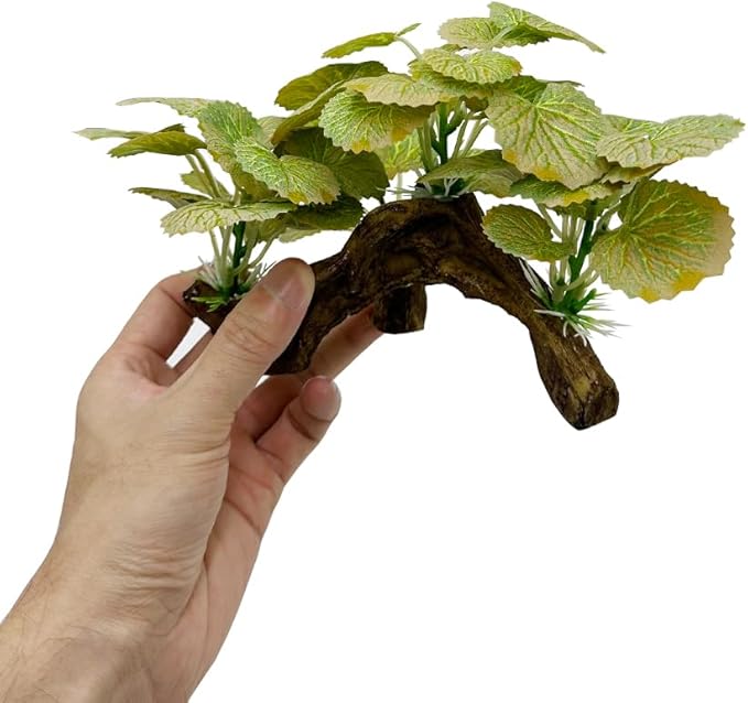Fish Tank Decorations Aquarium Decor Ornaments Betta Silk Leaf pad Hammock Artificial Driftwood Cave Goldfish Bowl Accessories