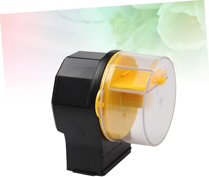 SUPVOX Automatic Fish Feeder Timer Controlled Auto Feeder for Aquarium Easy Operation Compatible with Various Fish Food No Battery Required for Hour Feeding Schedule
