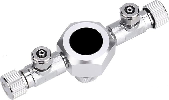 KIMISS Multi Ways Distributor Aquarium Regulator CO2 Splitter Valve Fish Multi Ways Distributor (2 Passes)