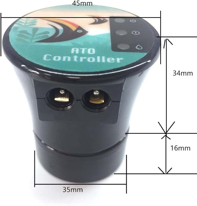 Aquarium Marine Reef Fish Tank Automatic Auto Top Off Water Filler Water Level Controller Smart Top Up ATO System Suitable for Transparent containers (Max Tank Thickness 12.5mm)