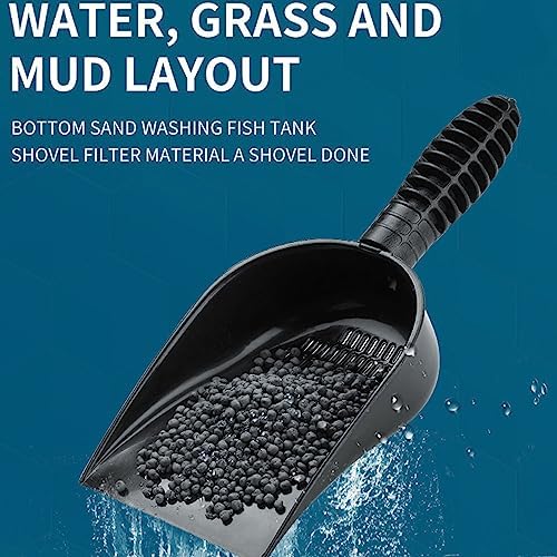 Pssopp Aquarium Sand for, Multifunctional Fish Pet Sand Shovel, Detachable PVC Cleaning Tool with Strainer Design, for Fish Tank Sand Shovel, Pet Litter Shovel