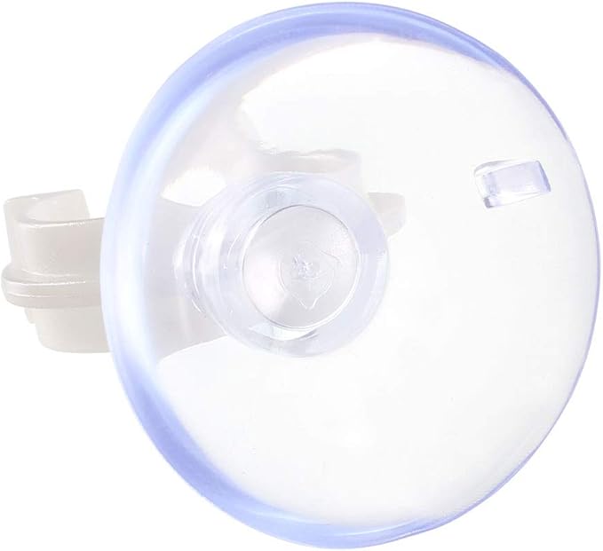 uxcell Aquarium Suction Cup Clips Airline Tube Holders Clamps for Fish Tank Clear 17mm 6Pcs