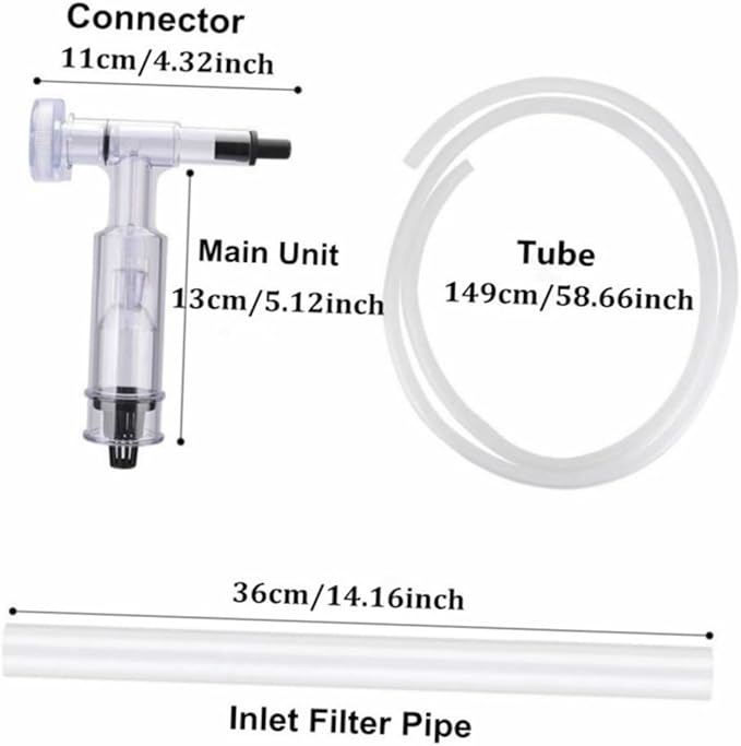 Aquarium Siphon Cleaner Sponge Kit Chiller Water Canister Scraper UV Tank Filters Absorber Conditioner System Fish Pump Sand Vacuum