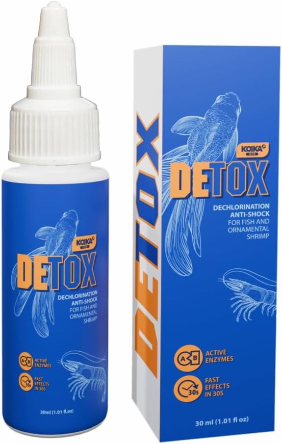 KOIKA Aquarium Water Conditioner for Fish Tank – Tap Water Dechlorinator & Clarifier, Anti-Shock for Fish & Ornamental Shrimp (30ml / 1.01 fl oz)