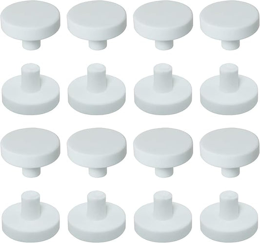 12pcs Ceramic Coralline Coral Frag Plugs Coral Frag Stand Fish Tank Supplies, White