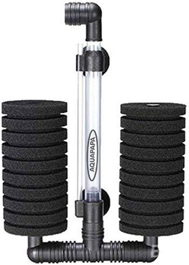 Aquarium Bio Sponge Filter 2 PCS for Fry Betta Shrimp Fish Tank Up to 55 Gallon Each., Quiet, Double Sponges