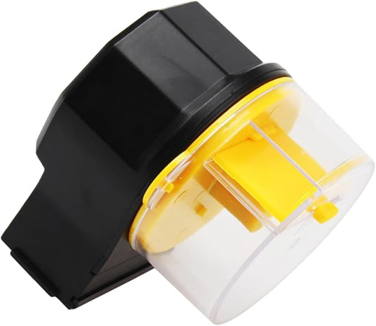 Toddmomy Automatic Fish Feeder for Aquarium and Turtle Feeder Adjustable Timer Dispenser Yellow Suitable for Vacation Feeding