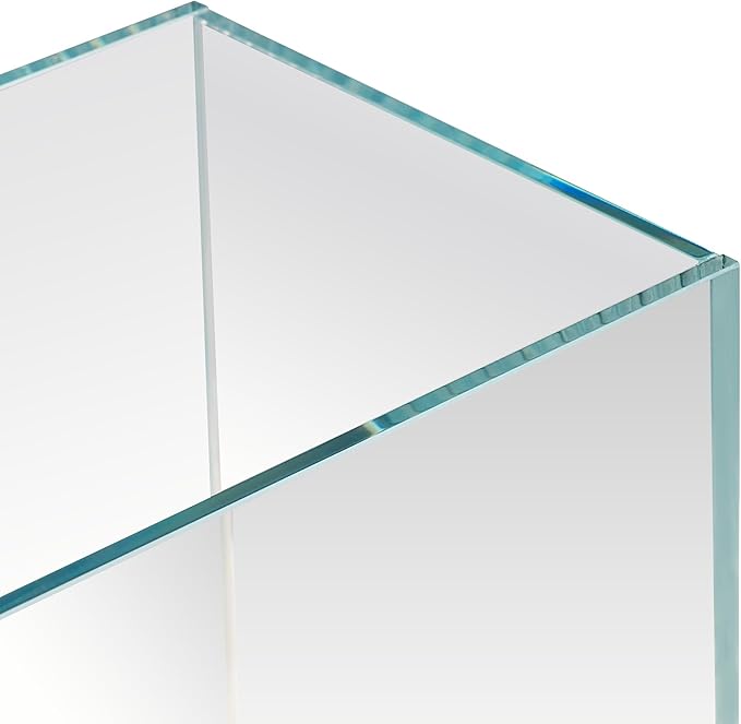 Aquatop High Clarity Low Iron Glass Cube Aquarium - Up to 11.3 Gallons - High-Grade German Silicone - Ideal for Salt and Freshwater Aquariums