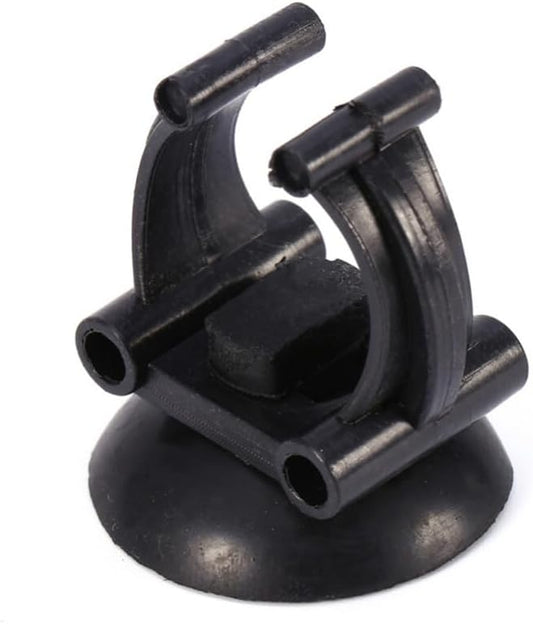 POPETPOP 15pcs Aquarium Cups Fish Tank Clip for Heating Rods Strong Hold for Home Store Use Easy to Install for Fish and Black