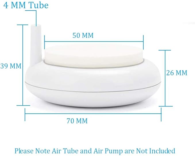 ESUPPORT Aquarium Air Stone, Air Bubble Stone Ultra Silent for Aquarium, Fish Tank Air Stone Bubble Diffuser, Oxygen Diffusers Aquarium Bubble Stone for Aquarium and Hydroponic
