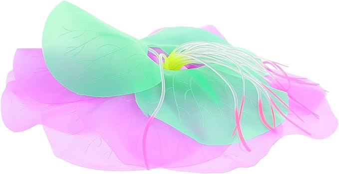 BESPORTBLE Colorful Water Lily Aquarium Decoration Fish Tank Adornment for Aquatic Landscapes Compact and Lightweight Design for Enhancing Fish Tank Aesthetics Vivid and Attractive Water