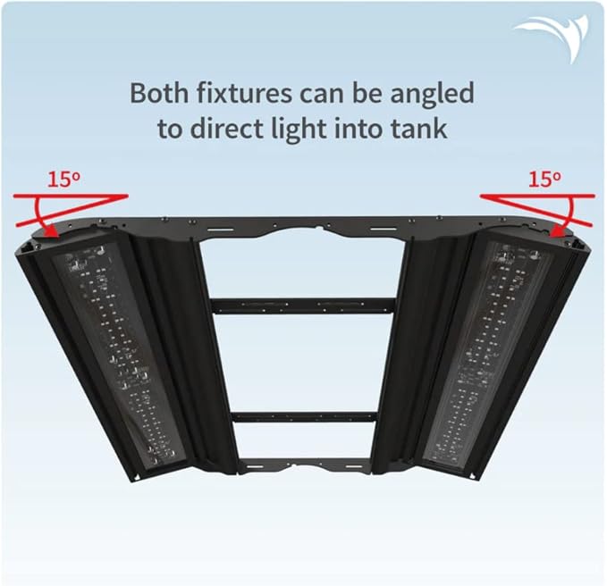 Aquatic Life Coral Cover Hybrid 24 inch LED Aquarium Light Fixture Reef Aquarium Lighting Strip, Mimic Popular T5HO Bulb Spectrums, Smart Aquarium Lights Wireless App Controlled