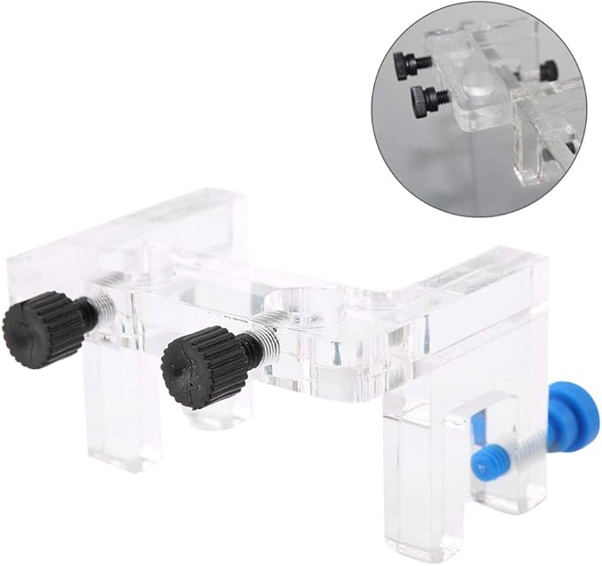 Cyrank Aquarium Water Pipe Holder, Acrylic Fish Jar Aquarium Probe Hose Holder Water Tube Clamp Fixed Clip Outflow Inflow Pipe