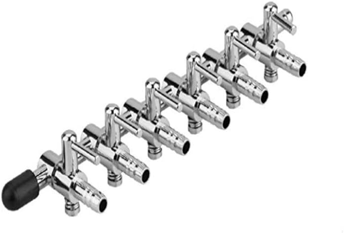 Aquarium Fish Tank 5mm Tube 6 Way Outlet Aquarium Air Flow Valve Distributor Splitter