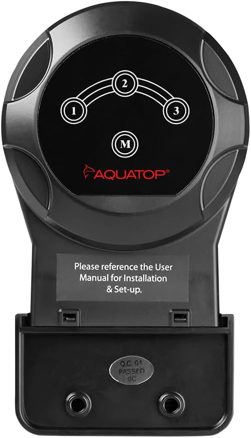 Aquatop Automatic Everyday Fish Feeder, Aquarium Auto Feeder for Freshwater and Saltwater Tanks, 1-3 Feedings Per Day, Adjustable Portions, 2 Feeding Drums, ATF-03