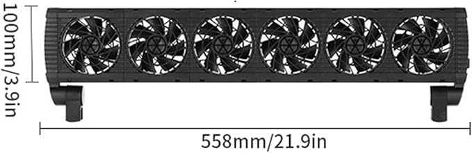 Generic Aquarium Chiller,Water Chiller Cooling Fan,Fish Tank Cooling Fan System,Fish Tank Fan,Hydroponic Cooling Machine for Salt Fresh Water, 6