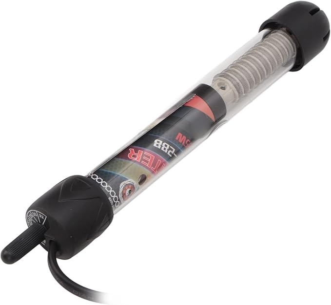 DAUZ Aquarium Heater Iron Wire Knob Temperature Control Fish Heating Rod Automatic Constant Temperature for Heating (35W)