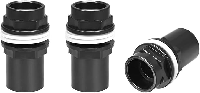 uxcell 1 ID PVC Aquarium Water Pipe Connector Joint Straight Tubes Hose Connector Fish Tanks Accessories 3pcs