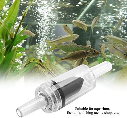 Pssopp 10Pcs Aquarium Air Control Valve One Way Non-Return Check Valve (Black)
